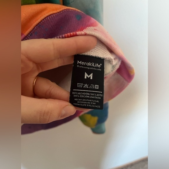 Acuarela multicolor sweatshirt by Artist Mister Piro - Picture 7 of 9